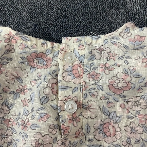 Nicole Miller Floral Kids Dress with Pink and Cream Accents - Picture 4 of 6